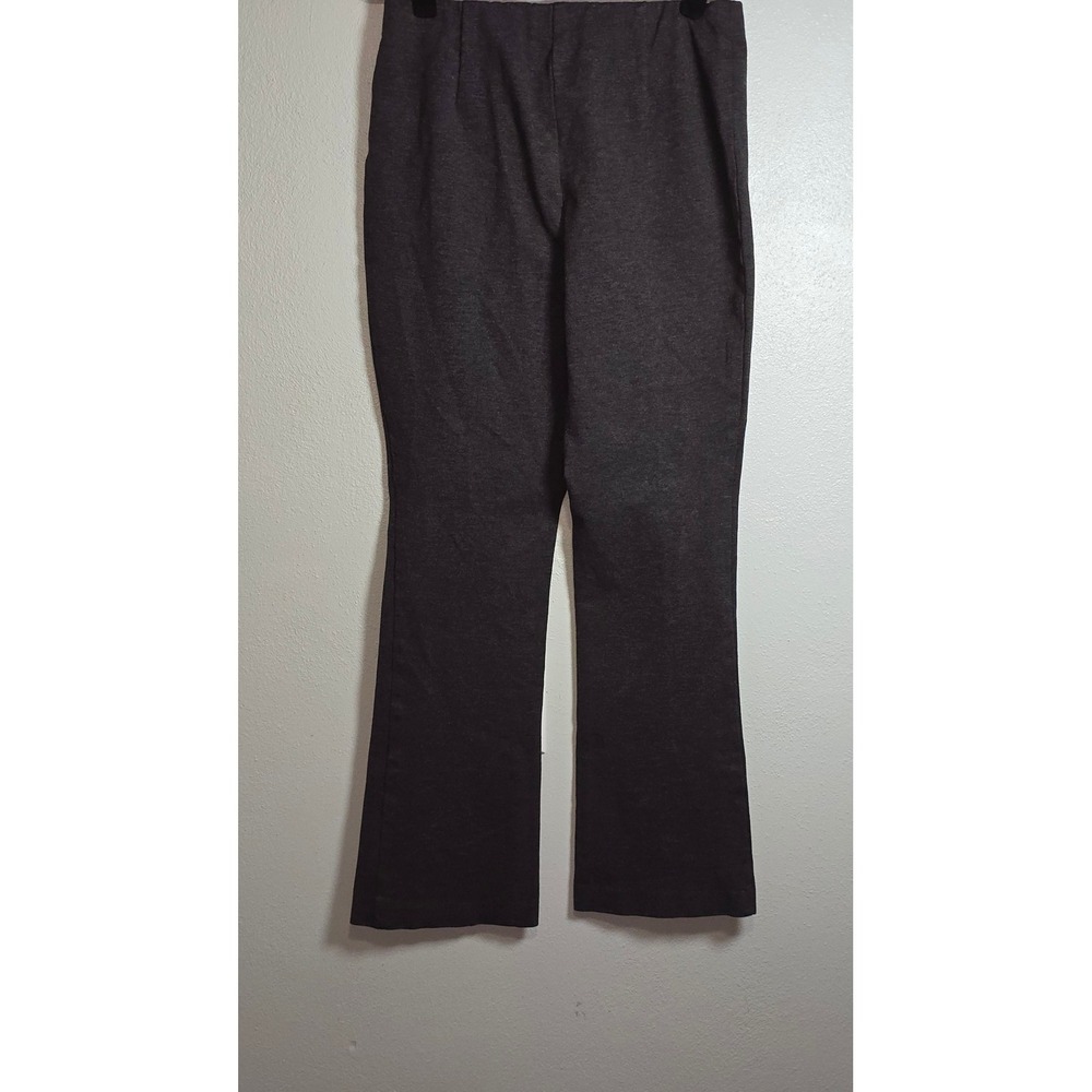 J. Jill Barely Boot Cut Ponte Pants S Gray Rayon Nylon Blend Pull On Workwear
